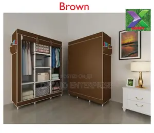 Quality Portable 3 Column Wooden Wardrobes