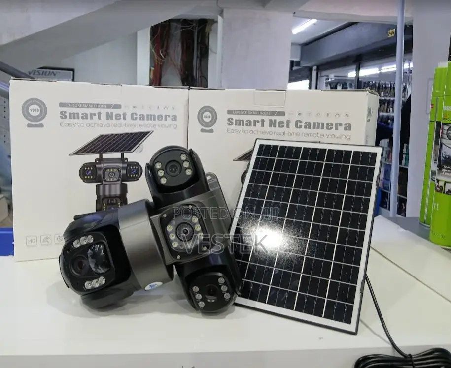 Triple Lens 4g Solar PTZ Rotating Camera 4g - No Wi-Fi Needed