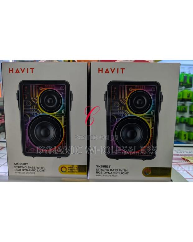 Havit Sk861bt Strong Bass With RGB Dynamic Light Wireless Speaker