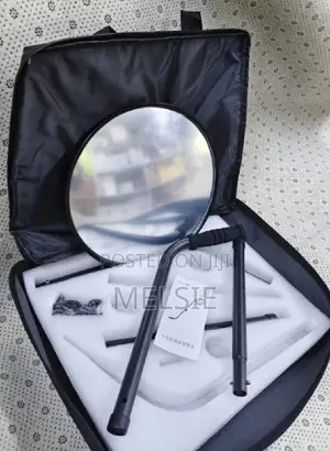 Vehicle Under-Search Security Mirror - Heavy-Duty Extruded Rubber Rim