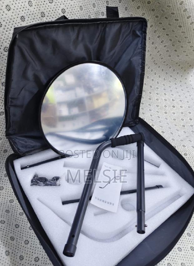 Vehicle Under-Search Security Mirror - Heavy-Duty Extruded Rubber Rim - main view