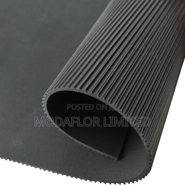 Premium Ribbed Anti-Slip Rubber Mat for Offices