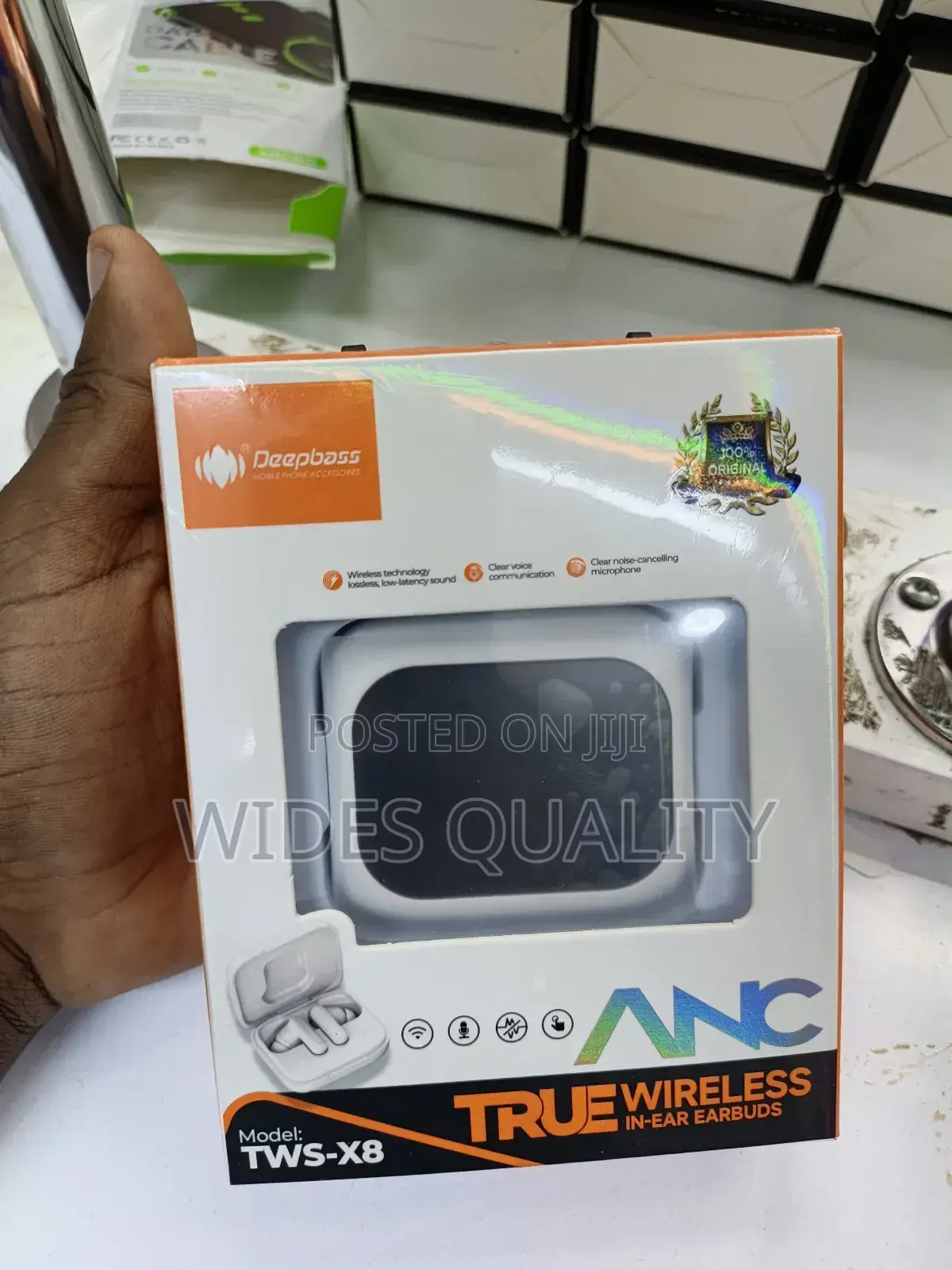 Deepbass TWS-X8 True Wireless in-Ear Earbuds.
