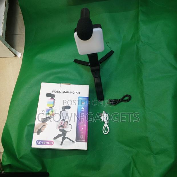 Ay-49 RGB Video Making Kit for Smartphones With Led Microphone - main view