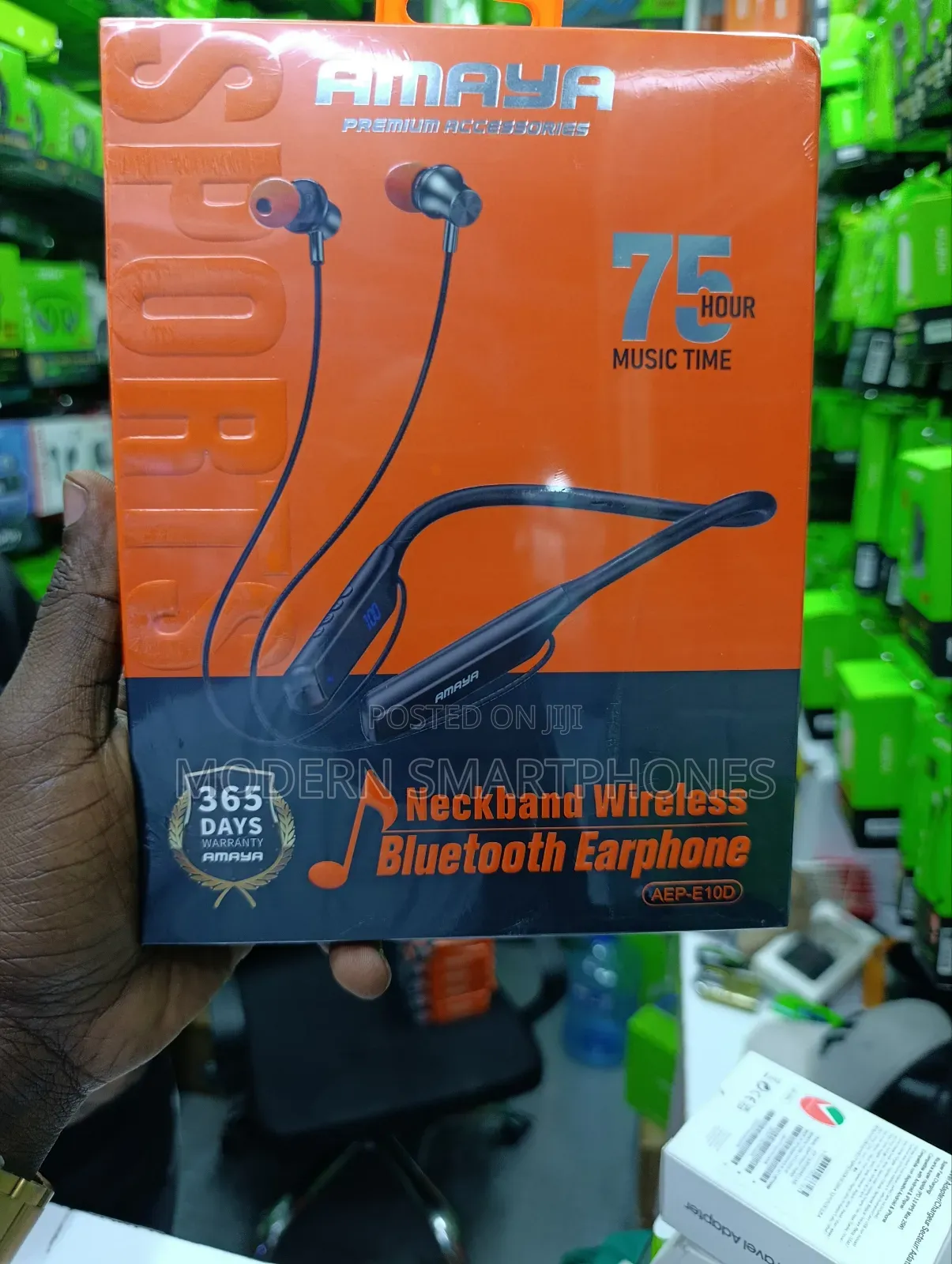 Amaya Aep E10d Neckband Wireless Bluetooth Earphones 75hrs Play Time