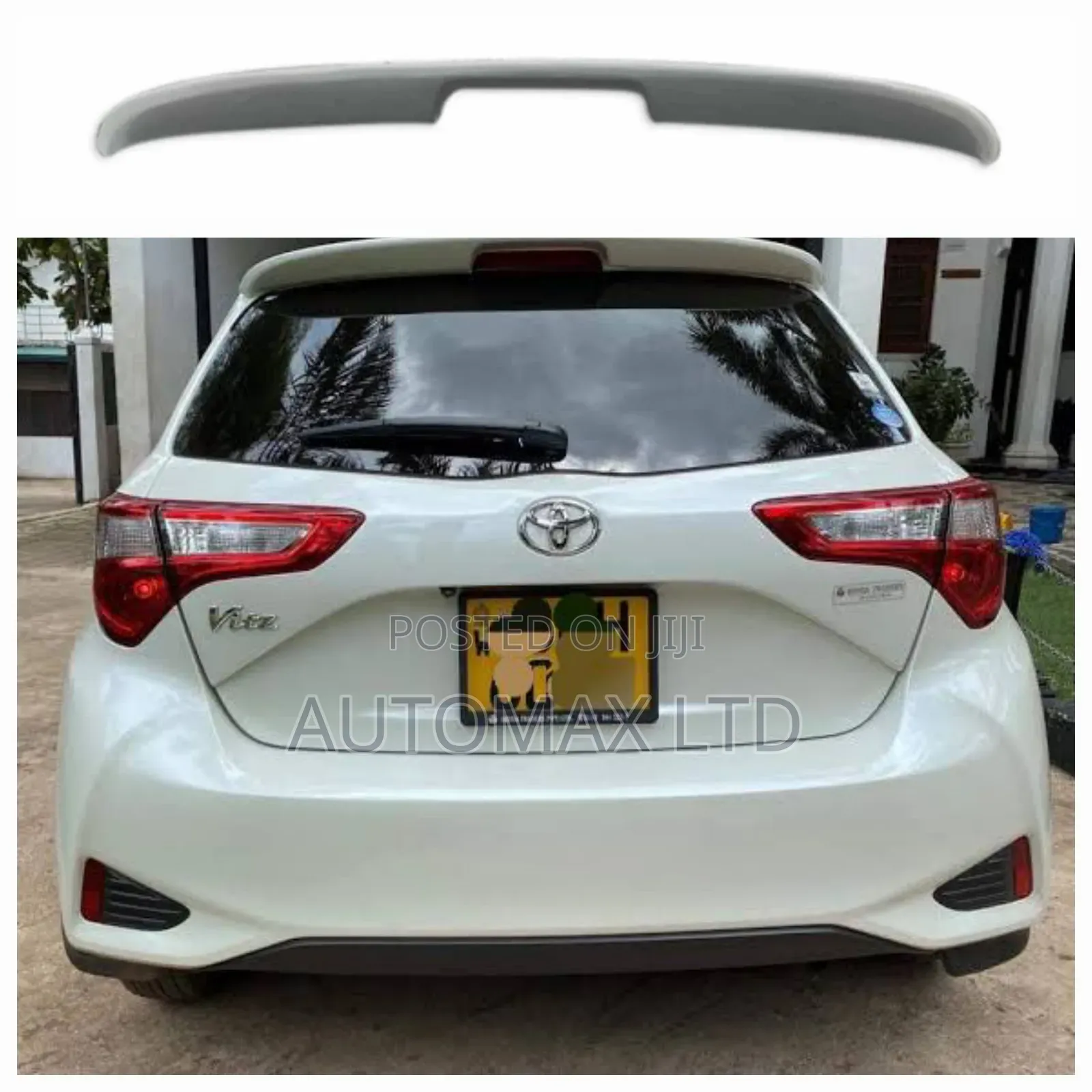 Rear Spoiler (Unpainted), for Toyota Vitz Jewela, Yr2012+