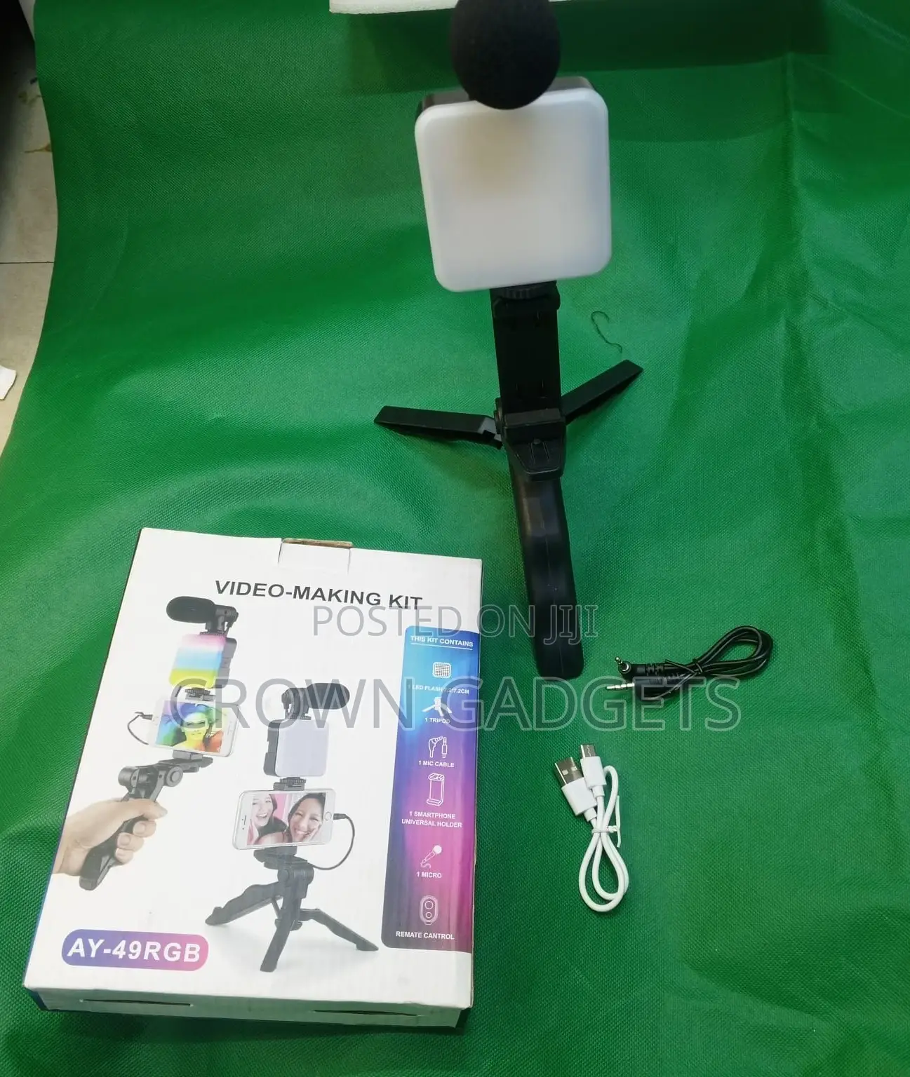 Ay-49 Content Creator Video Kit With Led, Tripod Bluetooth Control