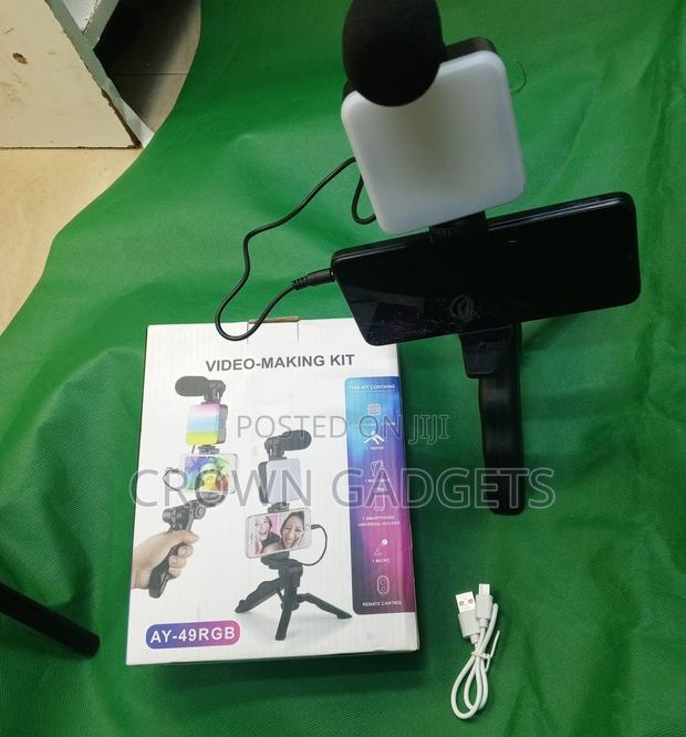 Ay-49 Content Creator Video Kit With Led, Tripod Bluetooth Control - thumbnail 2