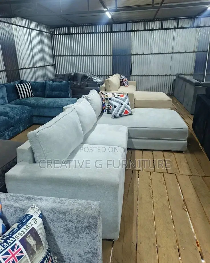 6 Seater L Sofa Set