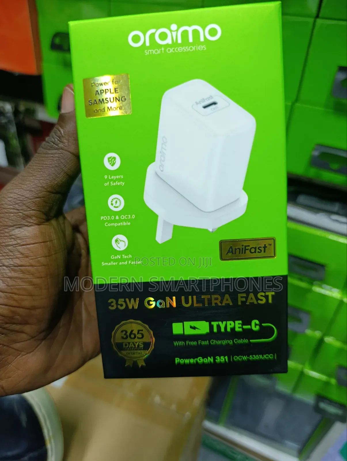 Oraimo Powergan 351 35w Ultra Fast Charging Charger