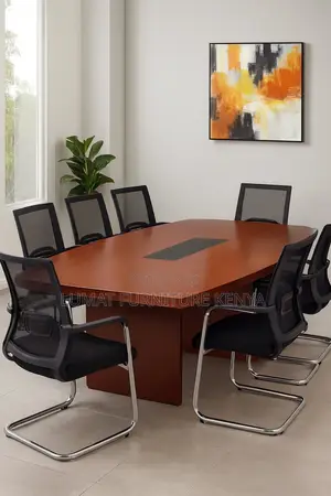 Mahogany Meeting Corporate Boardroom Desk
