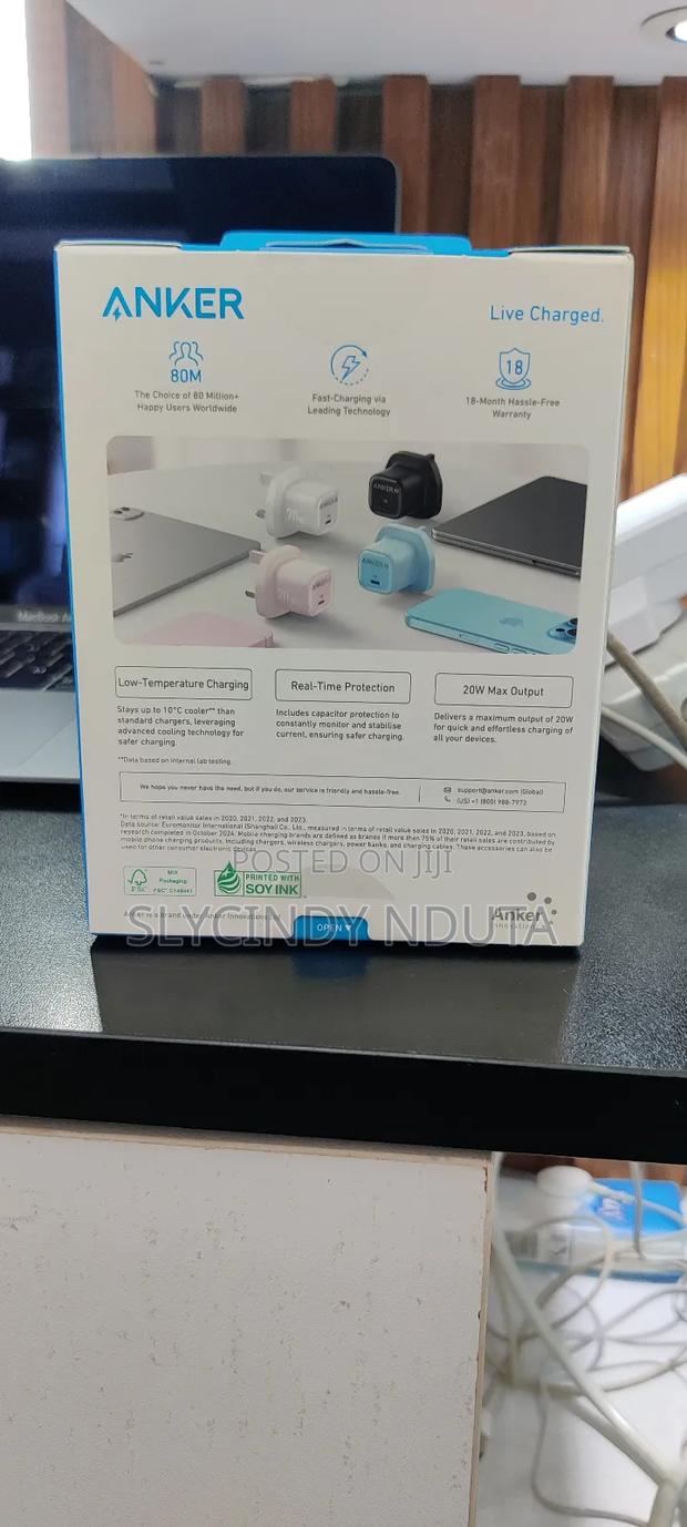 Anker Fast Charging,Stylish Design -Black - thumbnail 2