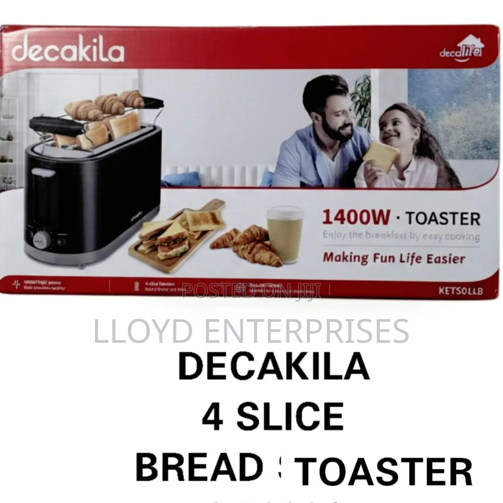 4 Slice Decakila Toaster