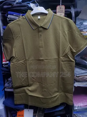 Quality Casual Designer Men Polo Collar Plain Polo