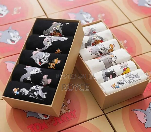 5 Pairs Tom Jerry Ankle Cotton Socks