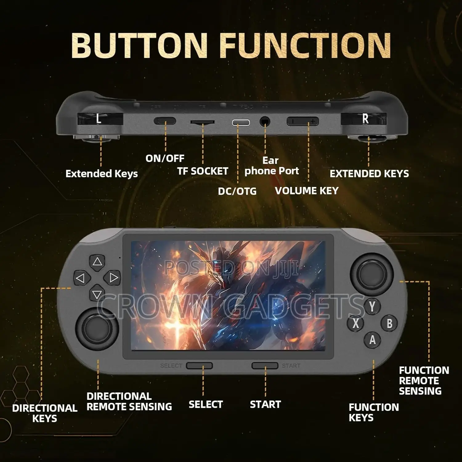 Muzee M1 Portable Game Console 3000mah Battery for Kids