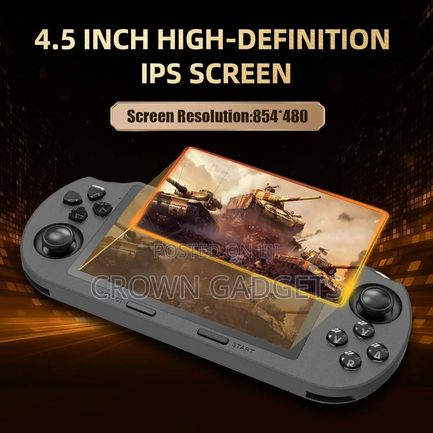 Muzee 4.5" Handheld Gaming Console With Multimedia Player
