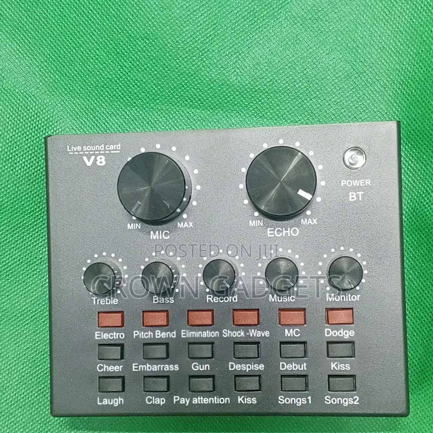 V8 Sound Card for Live Streaming, Recording Karaoke