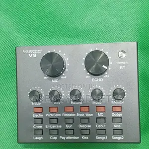 V8 Sound Card for Live Streaming, Recording Karaoke