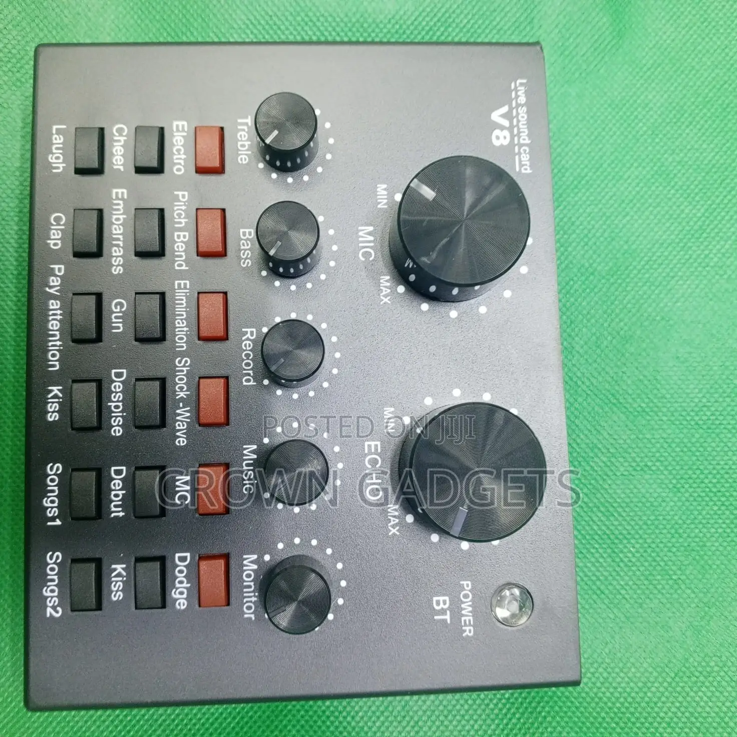 V8 Sound Card for Live Streaming, Recording Karaoke