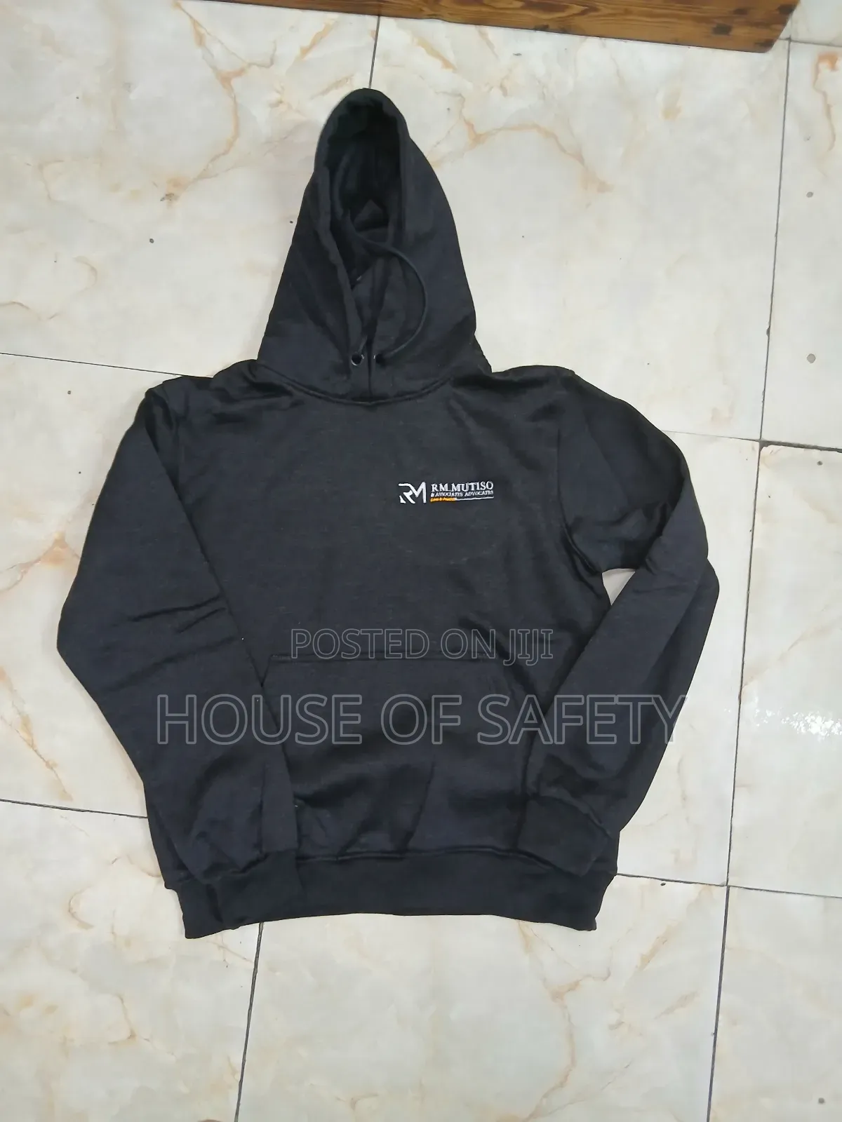 Black Industrial Safety Hoodie