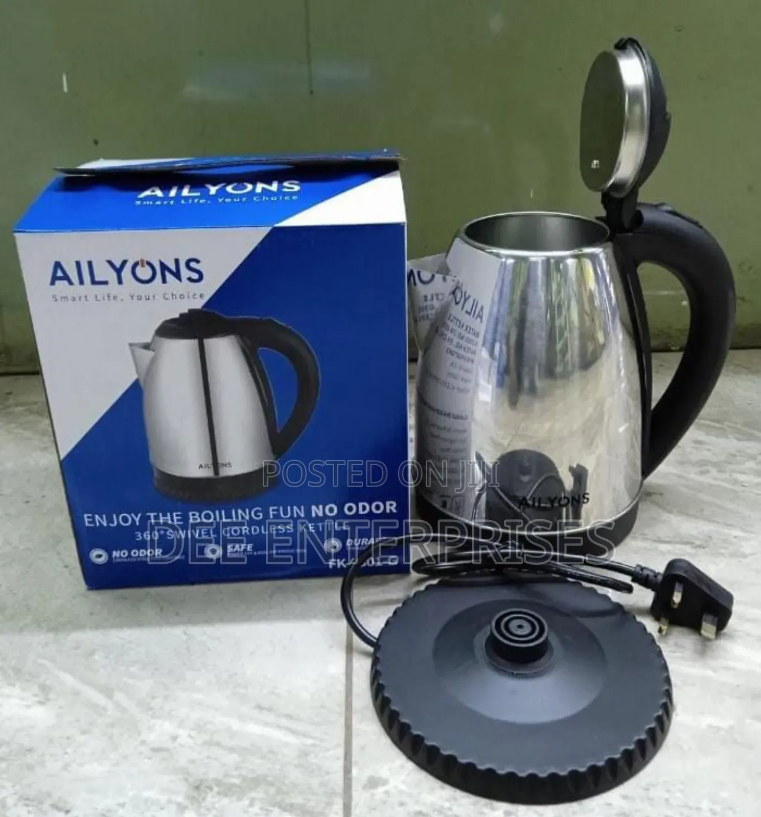 1.8ltrs Ailyons Stainless Steel Kettle