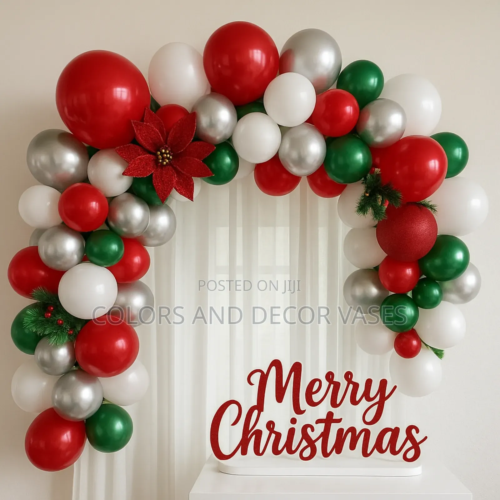 Christmas Decor Balloons Service Available