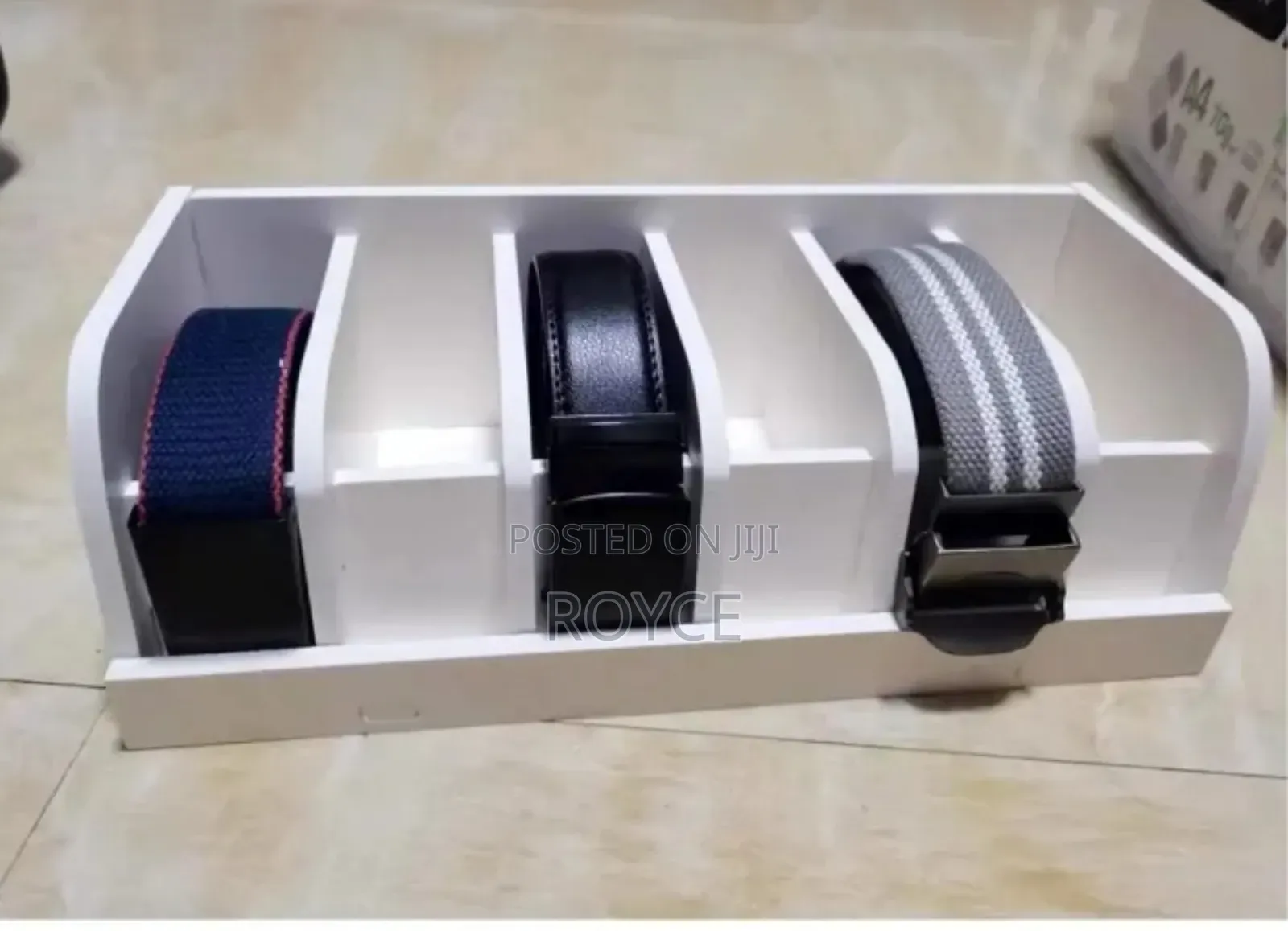 Premium Bamboo Belt Organizer - { 35*15*11cm}