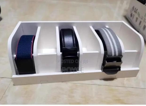 Premium Bamboo Belt Organizer - { 35*15*11cm} - thumbnail 6