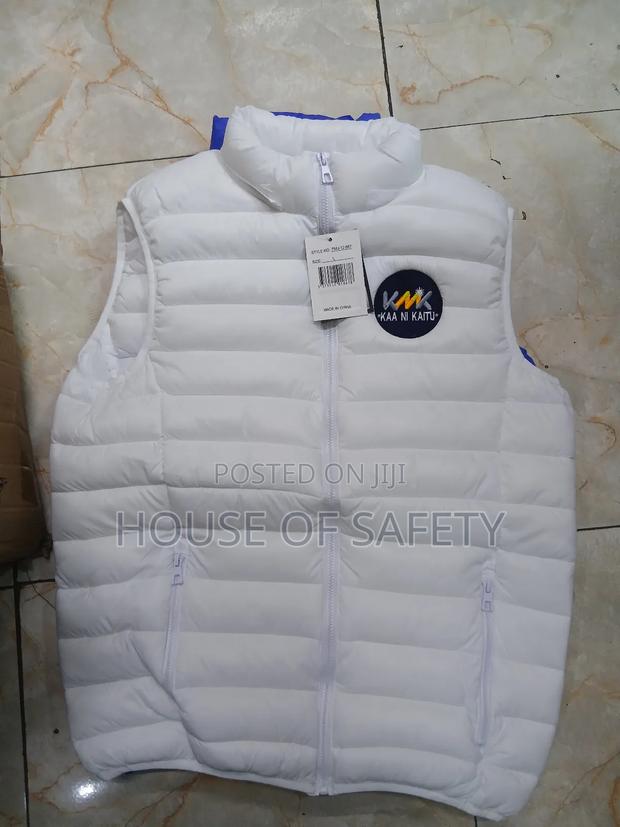White Puff Jackets With Wool Inside