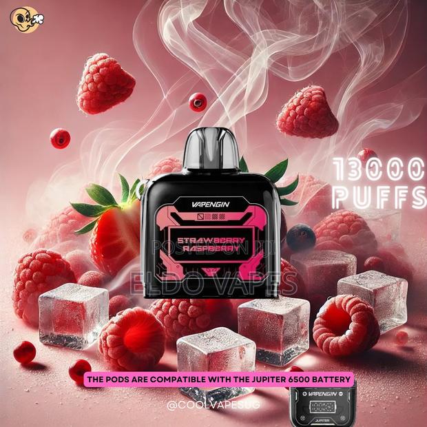 Vapengin Jupiter Plus 13000 Puffs Pod - Strawberry Raspberry