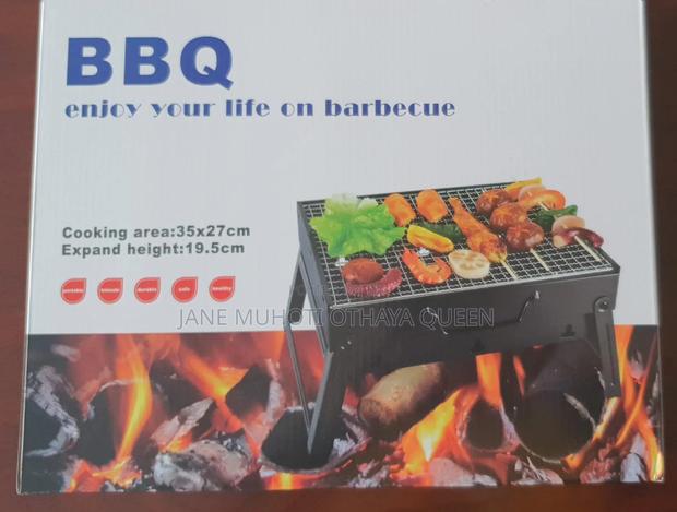 Foldable Portable Barbecue Charcoal Grill - thumbnail 2