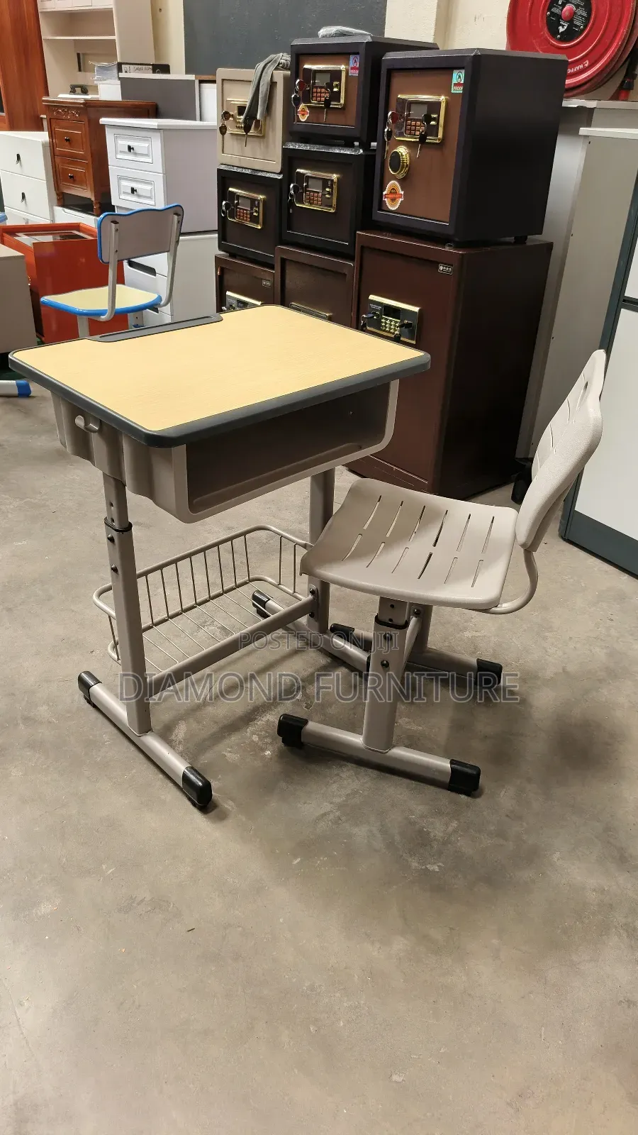 Adjustable Student Desk Chair Set – Durable Comfortable for Schools