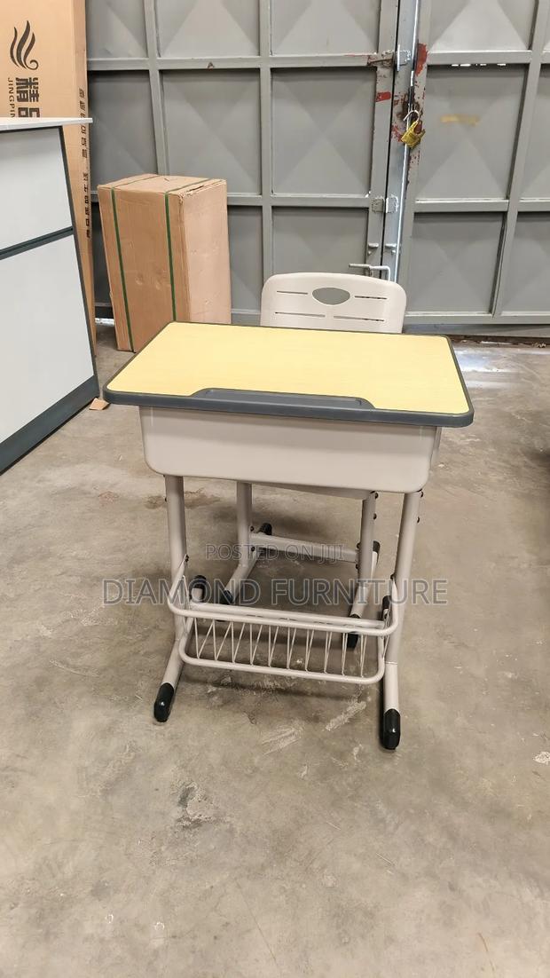 Adjustable Student Desk Chair Set – Durable Comfortable for Schools - thumbnail 3