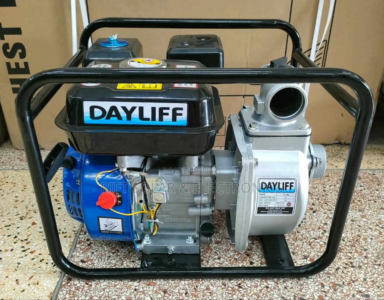 New 2" Commercial Dayliff Petrol Water Pump 7.0hp