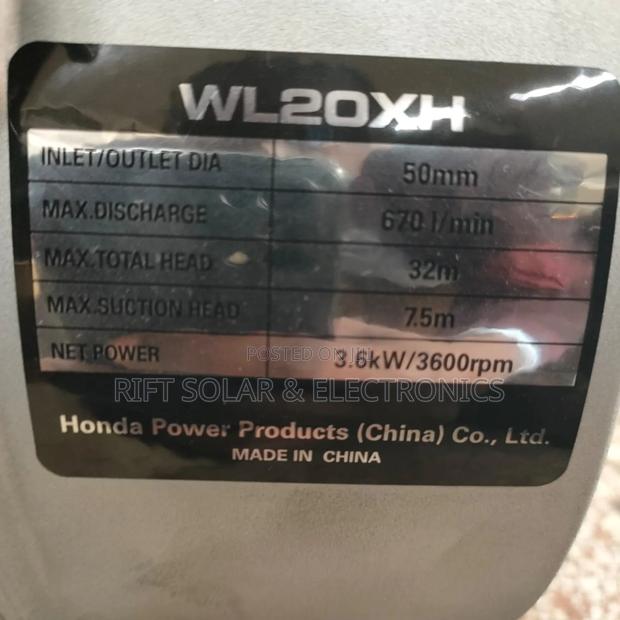2" Honda Wl20xh Commercial High Performance Petrol Engine Water Pump - thumbnail 5