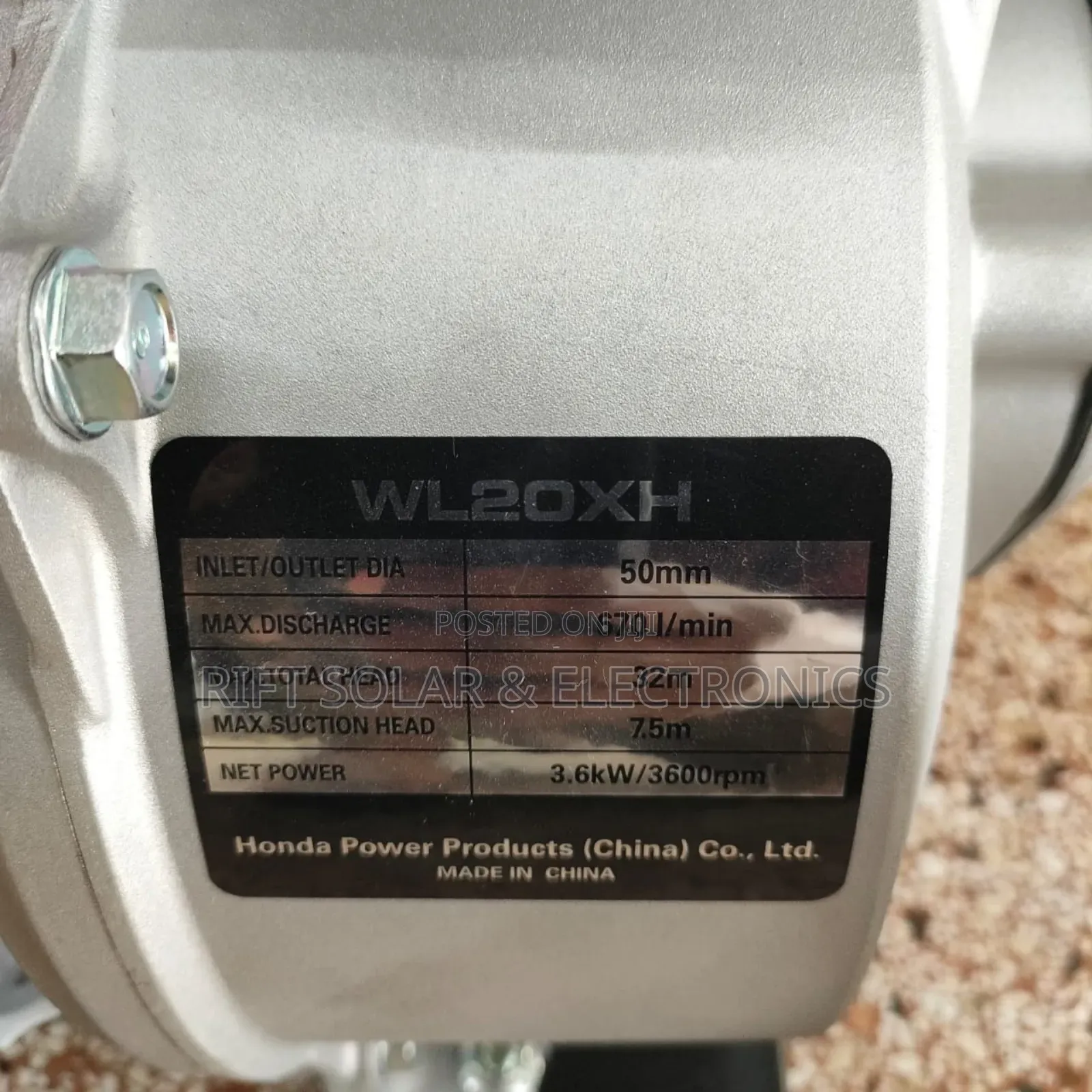 Honda Commercial 2" Heavy Commercial Petrol Water Pump Stainless