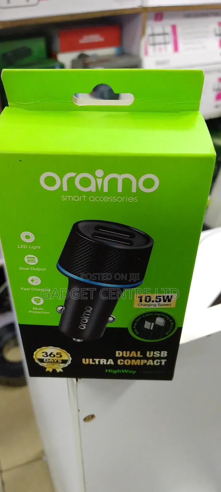 Original Oraimo 10.5w Car Charger