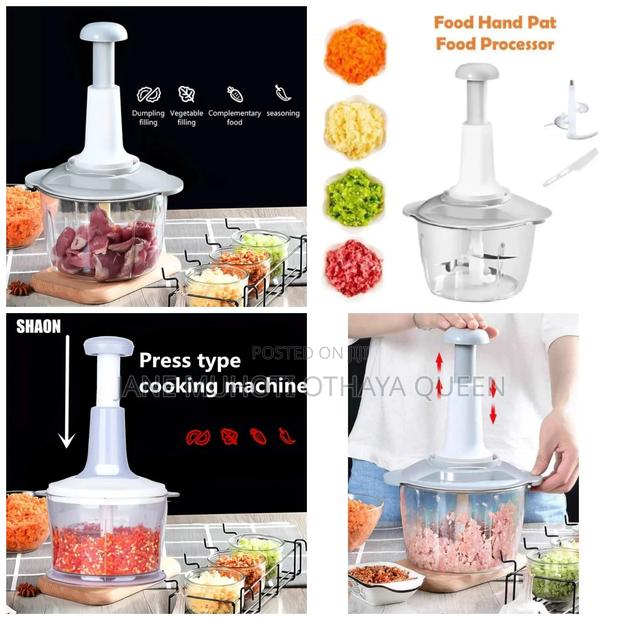 1.5l Manual Press Food Processor Chopper