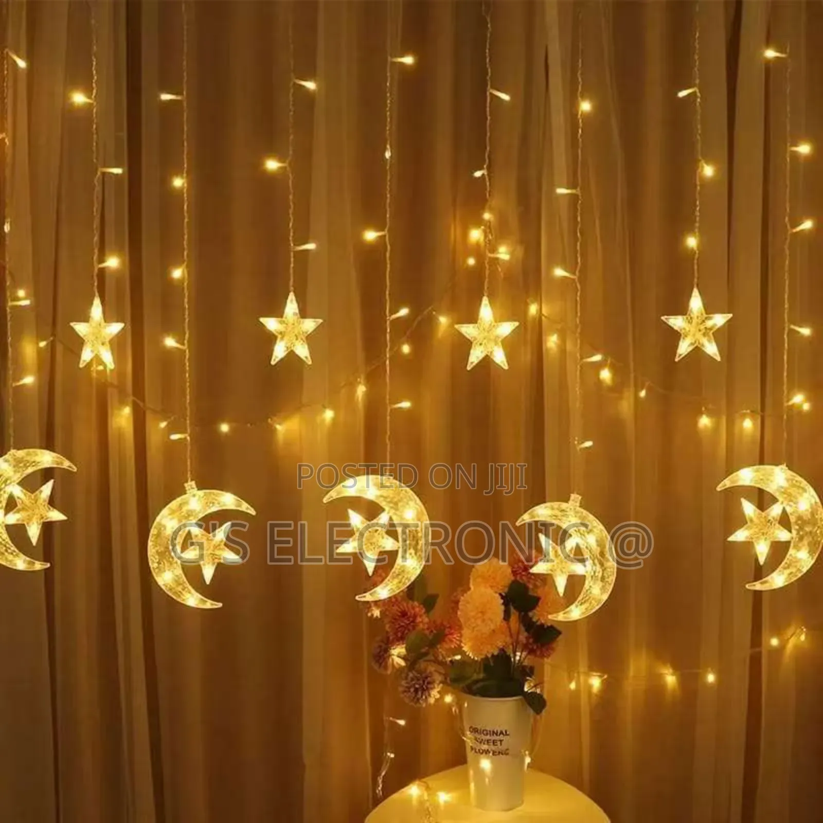 Star and Moon Decorations Lights