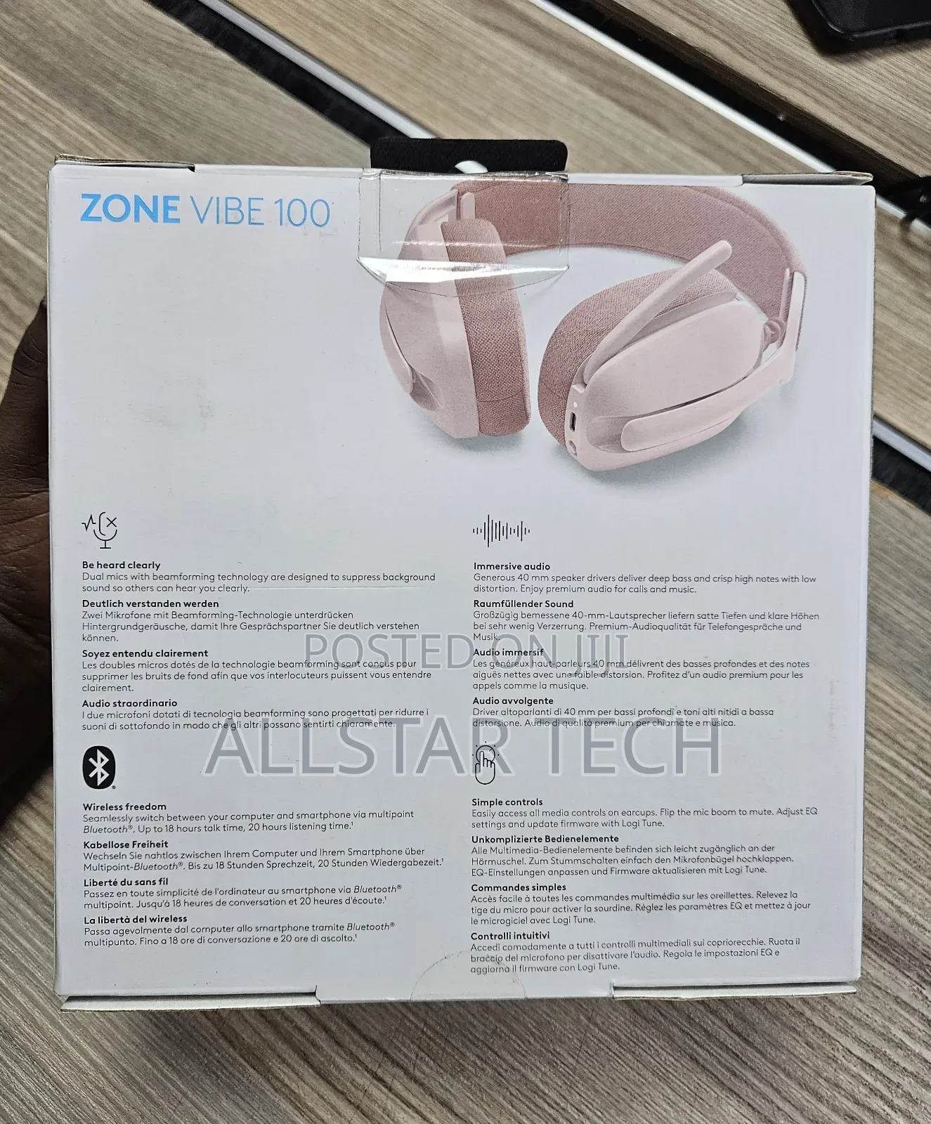 Logitech Zone Vibe 100 Wireless Headset