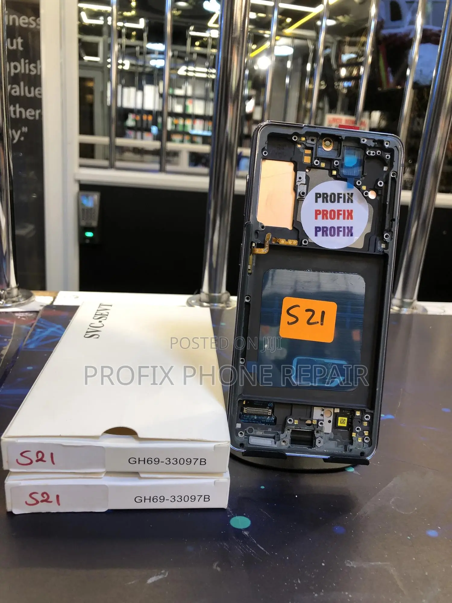 Original Samsung Galaxy S21 Broken Screen Replacement+Installation NRB