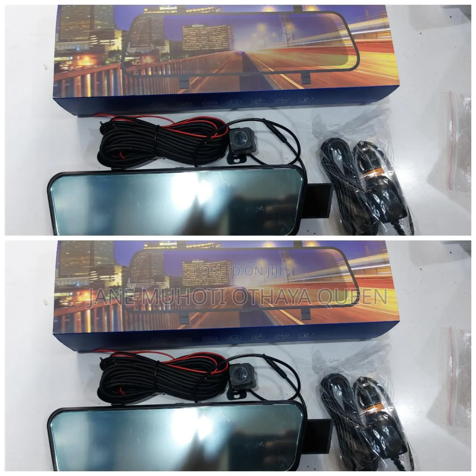 V9 9.66 Inch Full View Driving Mirror With Front and Rear Camera