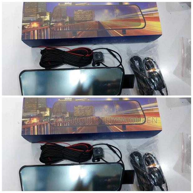 V9 9.66 Inch Full View Driving Mirror With Front and Rear Camera