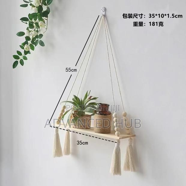 Macrame Wall Hanging Shelf - thumbnail 2