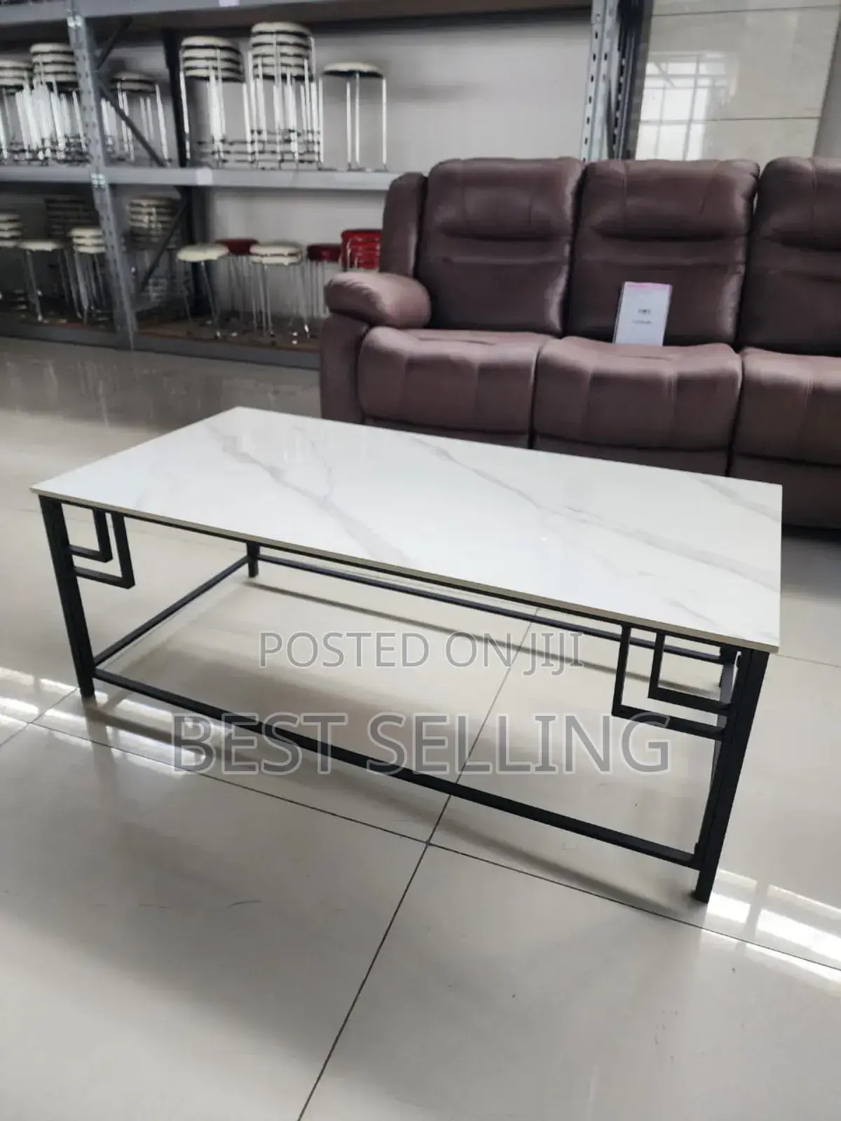 Black Steeled Stand Study/Office Desk