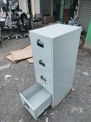 White 4 Drawers Filing Cabinet