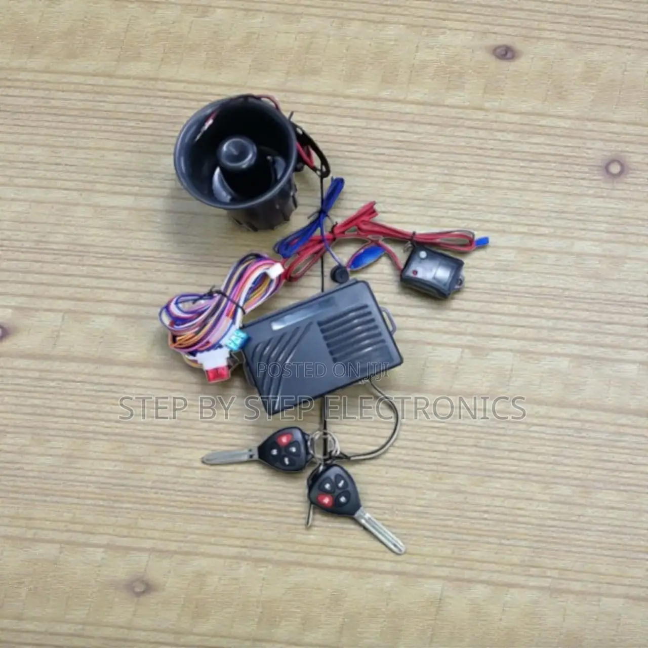 Durable Universal Car Anti-Theft Alarm System Kit With Two Flip Keys