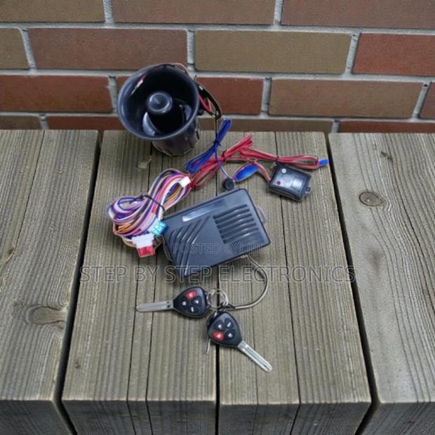 Advanced Car Security Alarm With Dual Flip Keys and Sensitive Sensor