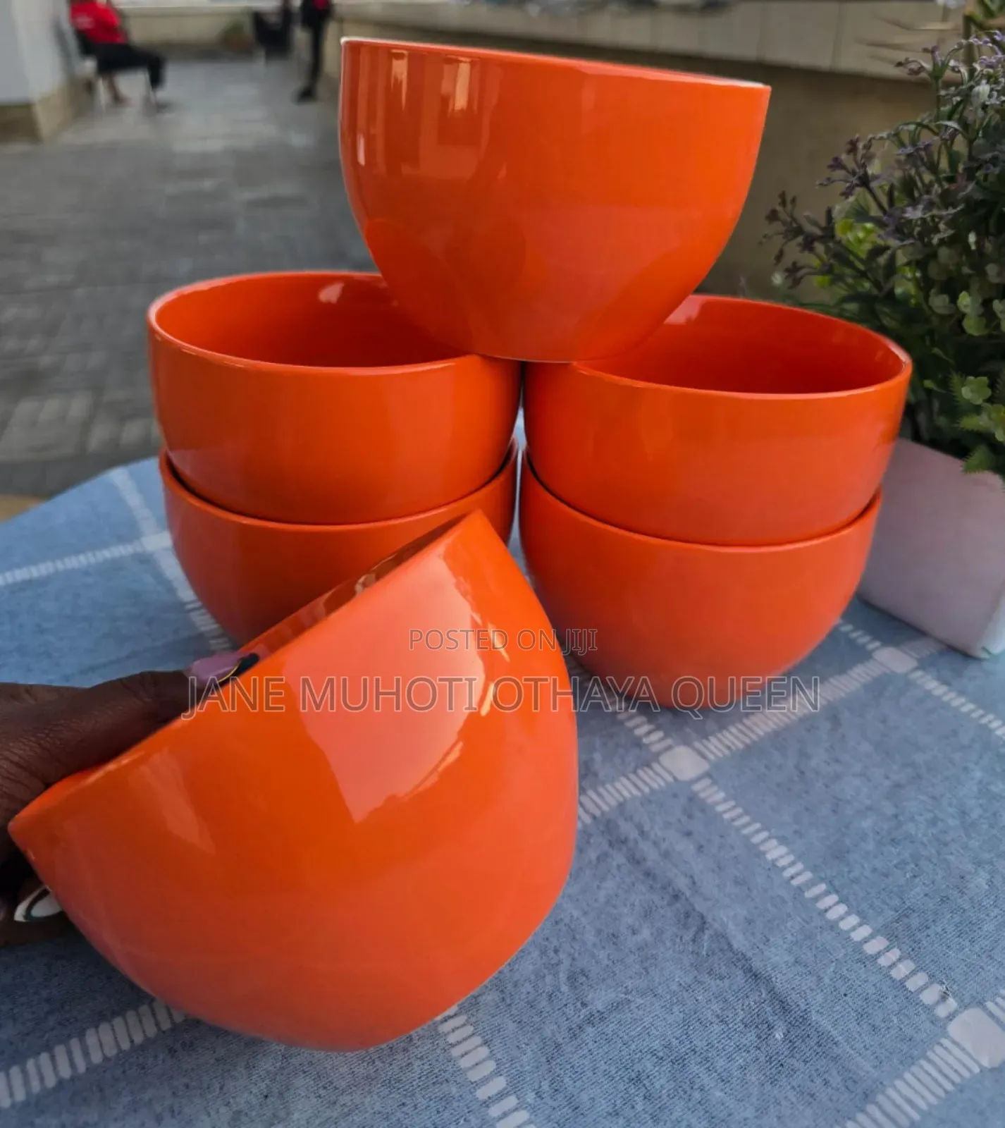 *6pcs Orange Bowls Set